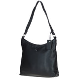Chic Leather Shoulder Bag & Secure Zip Closure Black: Antrim