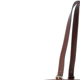 Elegant Shoulder Bag with Adjustable Straps 2 Tone Tan: 64562