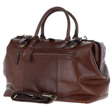 Leather Weekend Holdall Brandy : DR BAG
