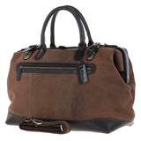 Leather Weekend Holdall  Brown : DR BAG