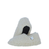 Soft and Cosy Full Woollen Unisex Indoor Slippers in Natural: Pantofole