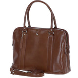 Large Leather Handbag Bridge/vt : Gina