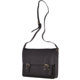 14 Inch Leather Satchel Brown : Josh