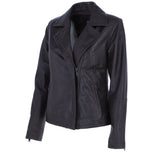 Ashwood Leather Women’s Real Leather Jacket with Hidden Zips in Brown: AWL-92