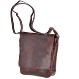Medium Leather Vintage Messenger Bag Tan :  Adam