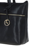 Ashwood Sleek Leather Tote Bag Black: Amelia