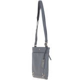 XSpirit' Leather Crossbody Bag Charcoal Grey: 63033/CB4