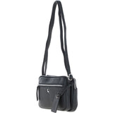 Ashwood Leather Crossbody X Shoulder Bag Black: Sterling