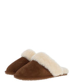 Women's Classic Suede Sheepskin Slippers Chestnut: Pippa