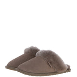 Women's Classic Suede Sheepskin Slippers Mink: Pippa