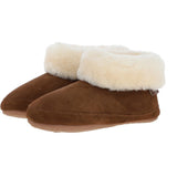 Sheepskin Slippers Chestnut: LADIES BOOTYS