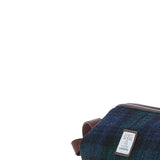 Ashwood Leather & Harris Tweed® Cloth Unisex Washbag Tan/Watch: TW-40-04-TW
