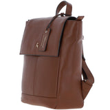 Ashwood Real Leather Flapover Backpack 2 Tone Tan: 64257