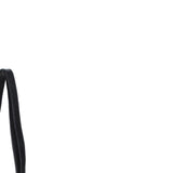 Leather Crossbody Bag with Adjustable Strap Black: Audrey
