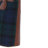 Ashwood Leather & Harris Tweed® Cloth Genuine Leather Shoulder Bag Tan/Watch: TW-23-04-TW