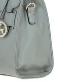 Elegant Ashwood Leather Handbag with Detachable Crossbody Strap Sage: 64731