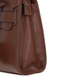 Ashwood Leather Handbag with Detachable Crossbody Strap 2 Tone Tan: 64747