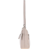 Sleek Luxe Leather Shoulder Bag Mushroom: Mourne