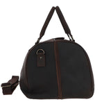 Large Vintage Leather Travel Holdall Brown: Jayden