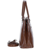 Large Leather Handbag Bridge/vt : Gina