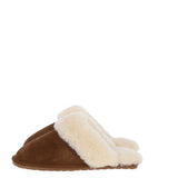 Women's Classic Suede Sheepskin Slippers Chestnut: Pippa