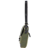 Mens Vintage  Hunter Leather Travel Bag Tweed: TOBY