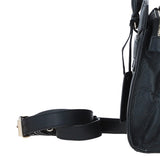 Ashwood Leather Handbag with Detachable Crossbody Strap Black: 64747