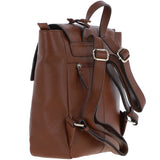 Ashwood Real Leather Flapover Backpack 2 Tone Tan: 64257