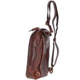 Vintage Leather Single Strap Sling Bag Tan : Perry