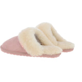 Women's Classic  Suede Sheepskin Slippers Pink: FEN-LADIES SLIPPERS