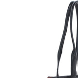 Ashwood Leather & Harris Tweed® Cloth Genuine Leather Shoulder Bag Black/Green/Red: TW-23-07-BR
