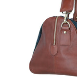 Ashwood Leather & Harris Tweed® Cloth Doctor Holdall Tan/Watch: TW-46-04-TW
