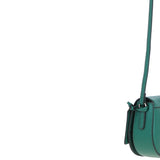 Real Leather Saddle Crossbody Bag Ever Green: 63753