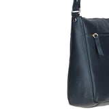 Ashwood Ladies Leather Shoulder Bag Navy: AJ3
