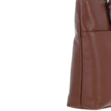 Elegant Shoulder Bag with Adjustable Straps 2 Tone Tan: 64562