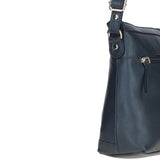 Ashwood Ladies Leather Shoulder Bag Navy: AJ1