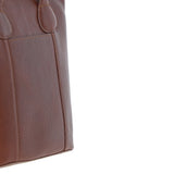 Ashwood Leather & Harris Tweed® Cloth Genuine Leather Shoulder Bag Tan/Watch: TW-23-04-TW