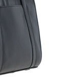 Real Leather Handbag with Adjustable Crossbody Strap Black: 64867