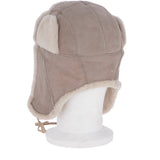 Unisex Sheepskin Trapper Hat Stone: 208