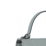 Elegant Ashwood Leather Handbag with Detachable Crossbody Strap Sage: 64731