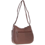 Ashwood Leather Ladies Hobo Shoulder Bag Cognac: Shannon