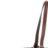 Elegant Shoulder Bag with Adjustable Straps 2 Tone Tan: 64562