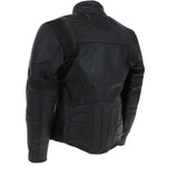 Mens Fashion Cowhide Leather Jacket Black: BIKER 220