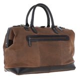 Leather Weekend Holdall  Brown : DR BAG