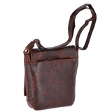 Medium Leather Vintage Messenger Bag Tan :  Adam
