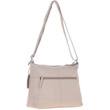 Sleek Luxe Leather Shoulder Bag Mushroom: Mourne