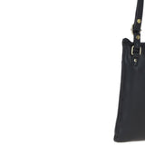 Authentic Ashwood Leather & Harris Tweed® Cloth Crossbody Bag Black/White: TW-29-012-BW