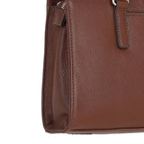 Ashwood Leather Handbag with Detachable Crossbody Strap 2 Tone Tan: 64747