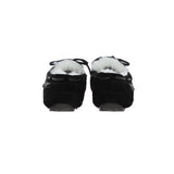 Women's Classic  Suede Sheepskin Moccasin Slippers Black/White: LADIES MOCCASSINS