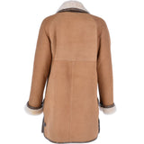 Women's Sheepskin Coat Biscuit Tan: KB 265